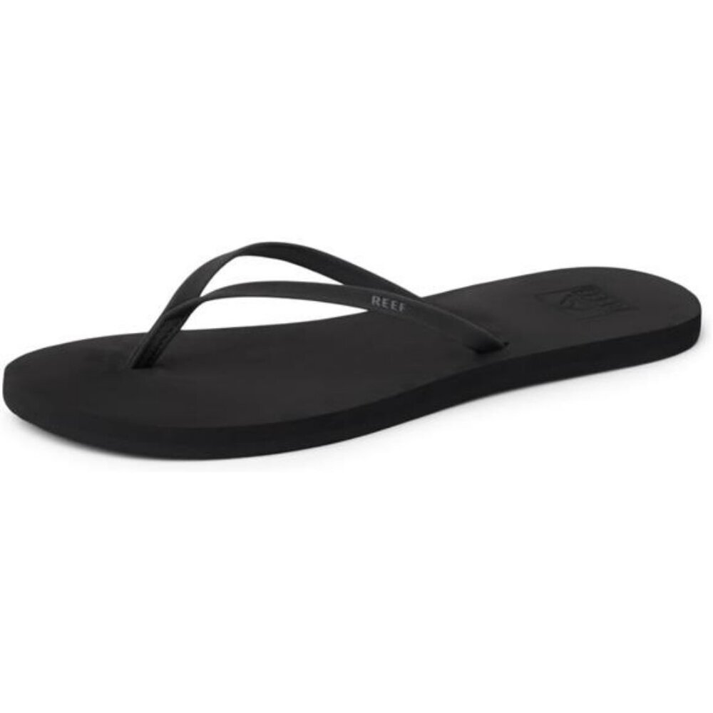 REEF Womens Flip Flops Black Lightweight Beach Sandals Soft EVA Footbed